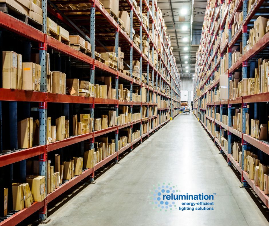 Relumination energy-efficient warehouse lighting